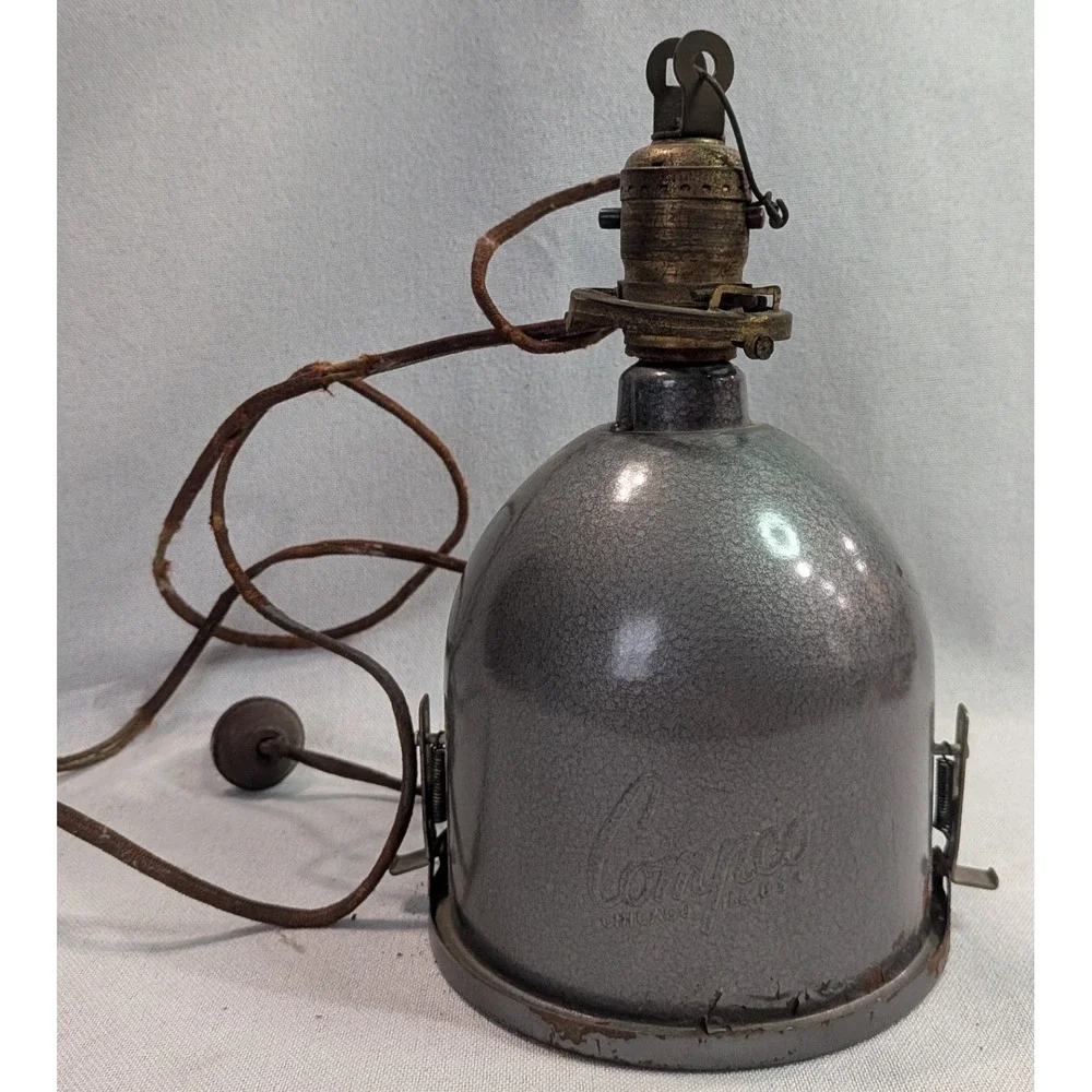 Kodak Wratten Series 0C Darkroom Safelight Vintage Gray Industrial Lamp Fair